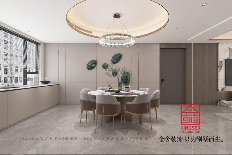 盛邦九號院現(xiàn)代風(fēng)格餐廳裝修設(shè)計