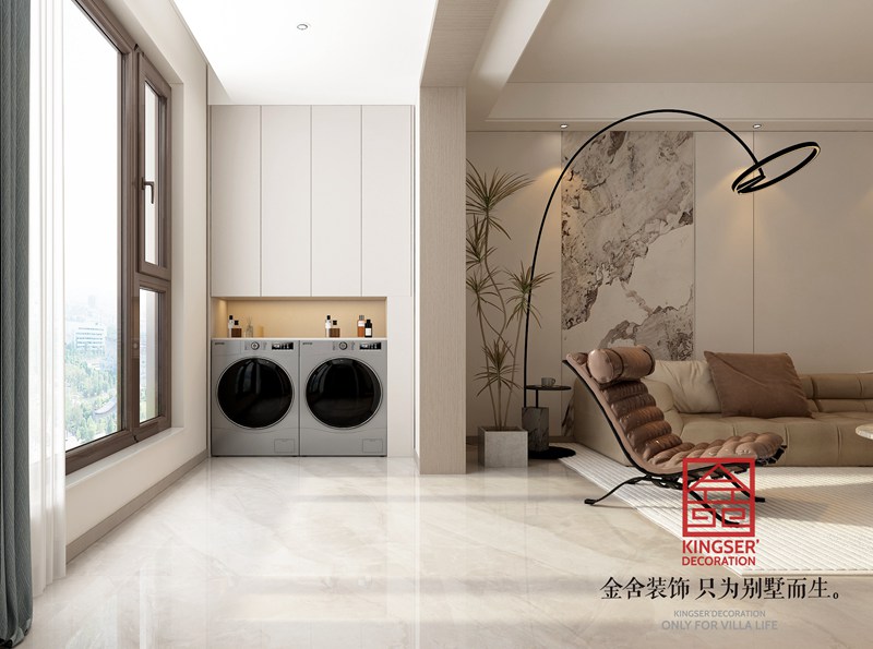 林蔭大院現(xiàn)代簡約陽臺裝修設計